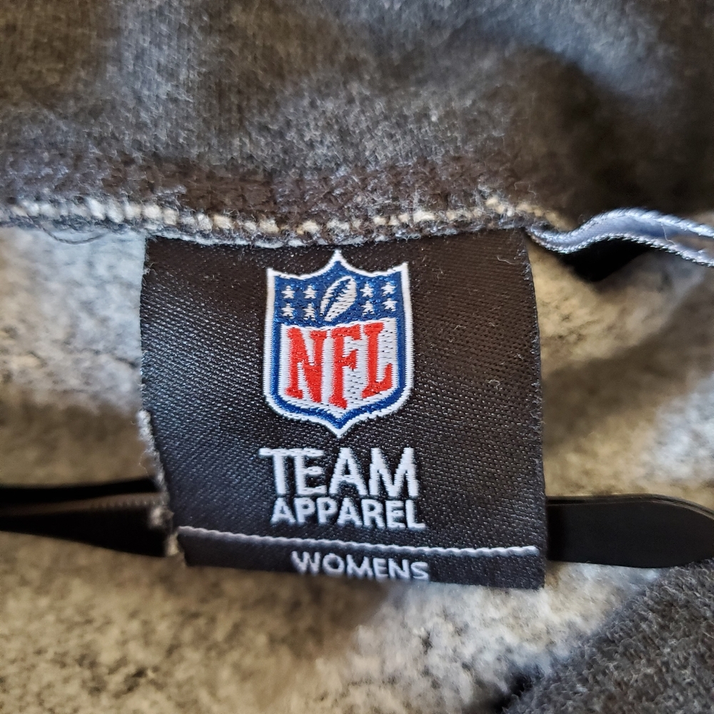 ♧ Arizona Cardinals Womens Funnel Neck Sweatshirt Size Medium Heather Gray - Picture 8 of 12